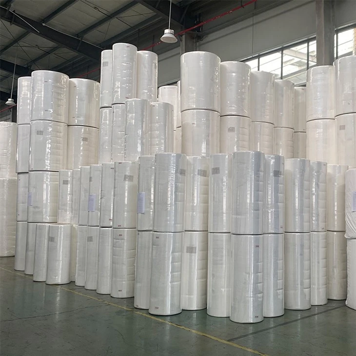 Parallel Lapping Viscose Spunlace nemszőtt Jumbo Roll